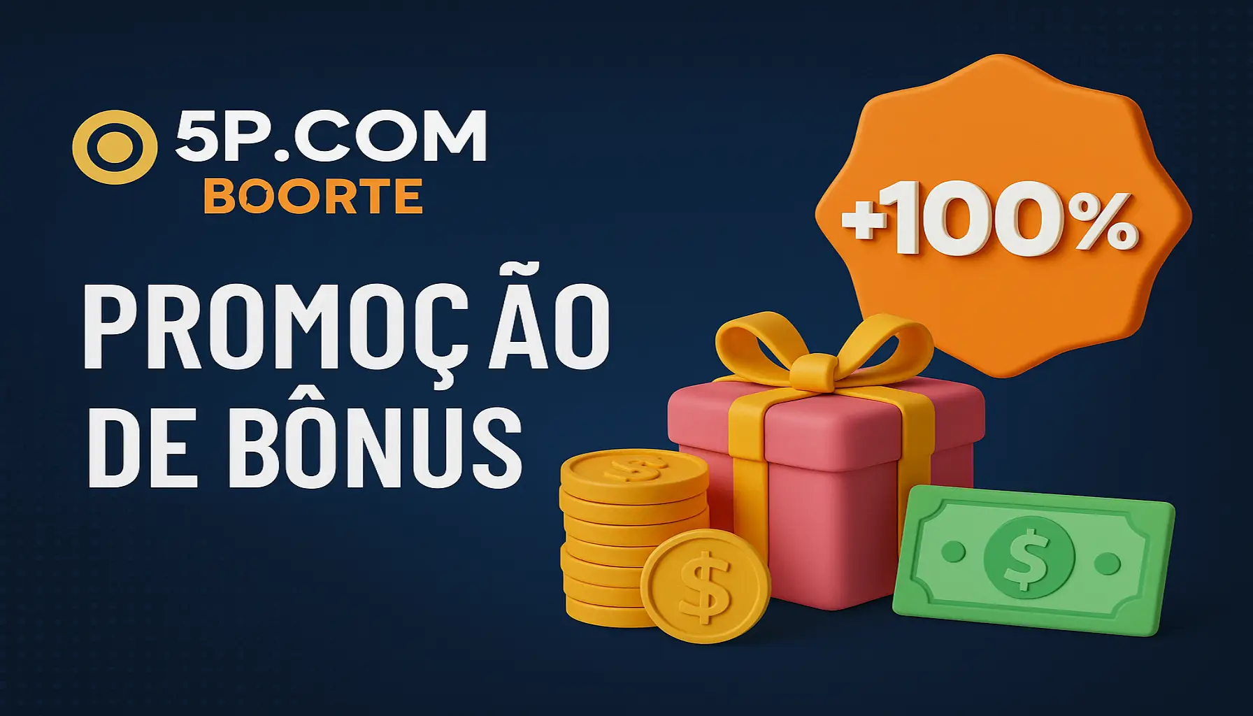 O bônus promocional 5P.COM é uma ótima maneira de começar sua aventura