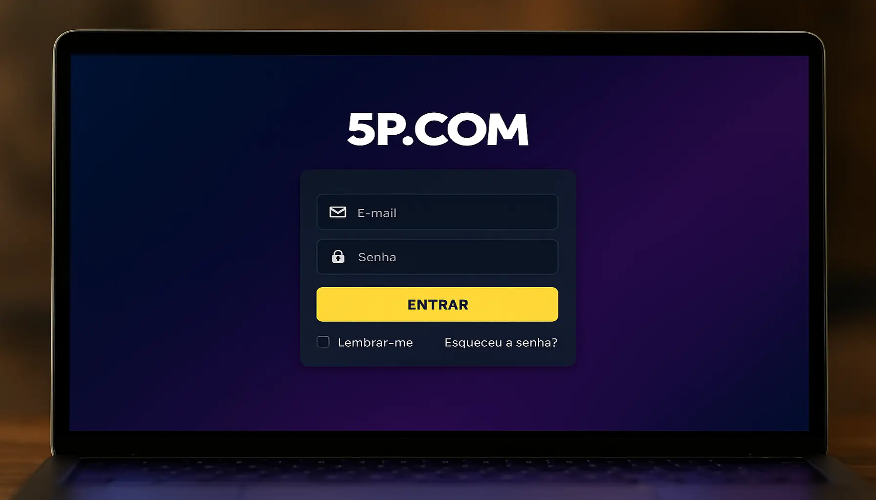 Login no Cassino 5P.COM